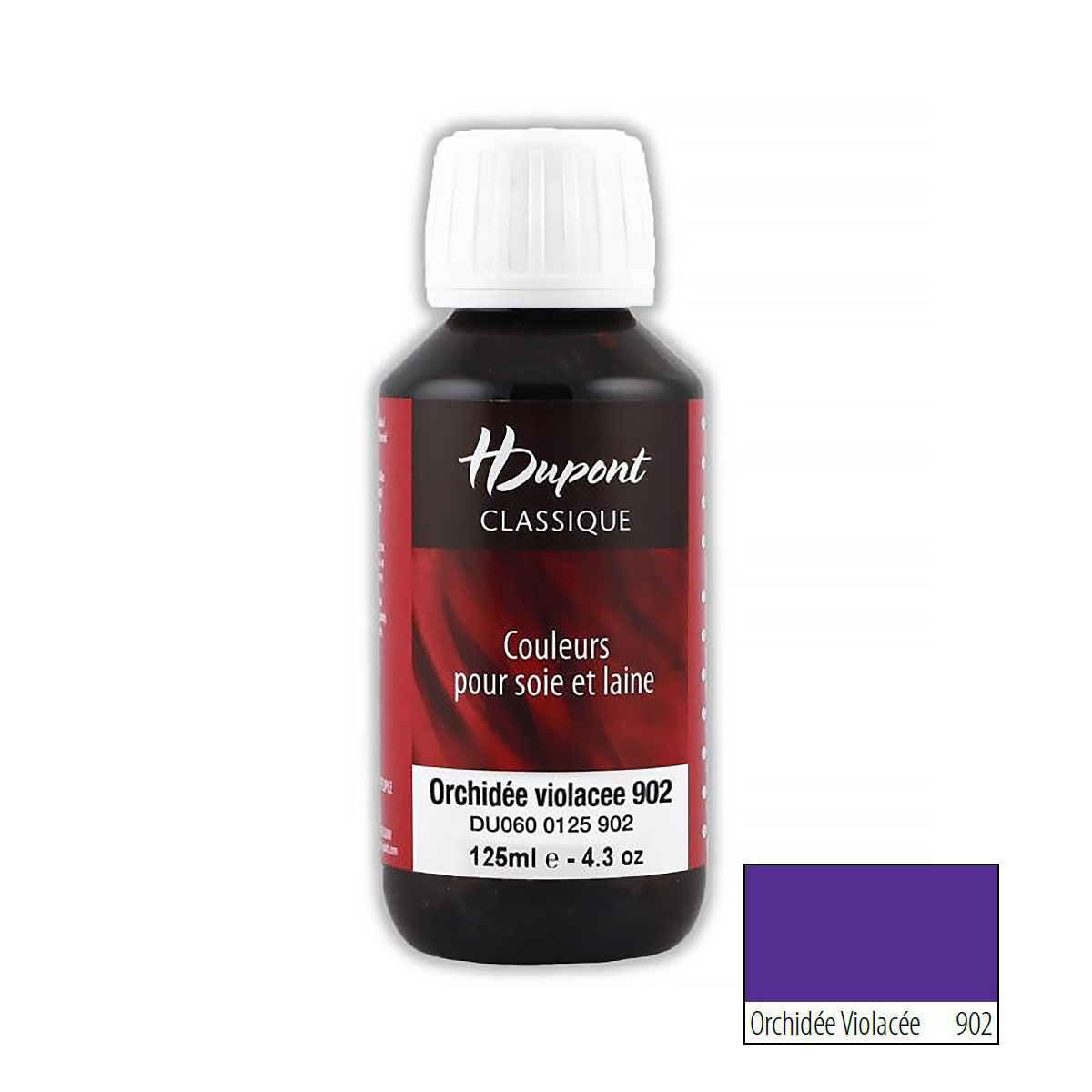 

Краска для шелка H Dupont Classiс, DU0600125, 125 мл (902 фиолетовая орхидея), Фиолетовый