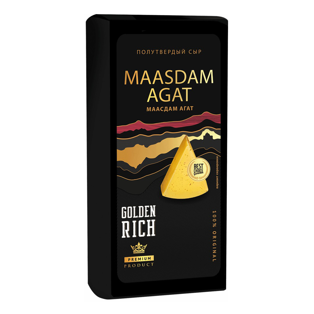 

Сыр полутвердый Golden Rich Маасдам Агат 45%