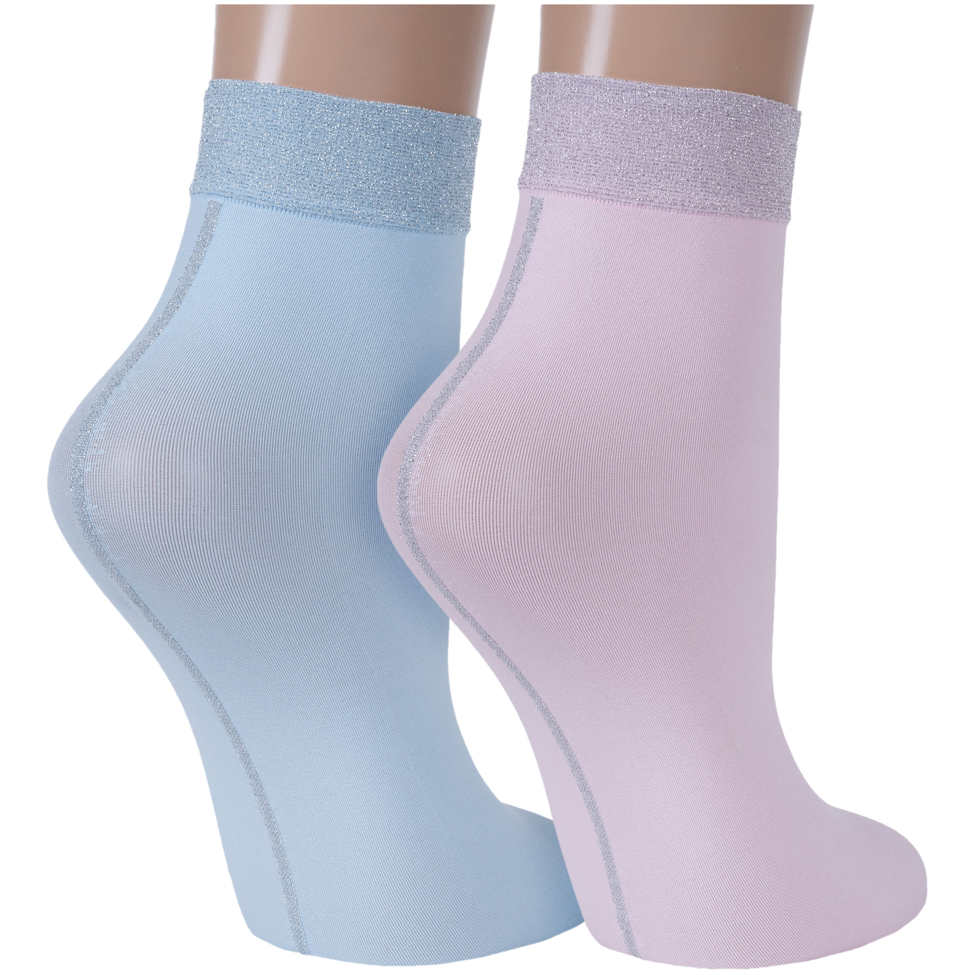 Комплект носков женских NOSMAG 2-16С-125СП разноцветных 23-25