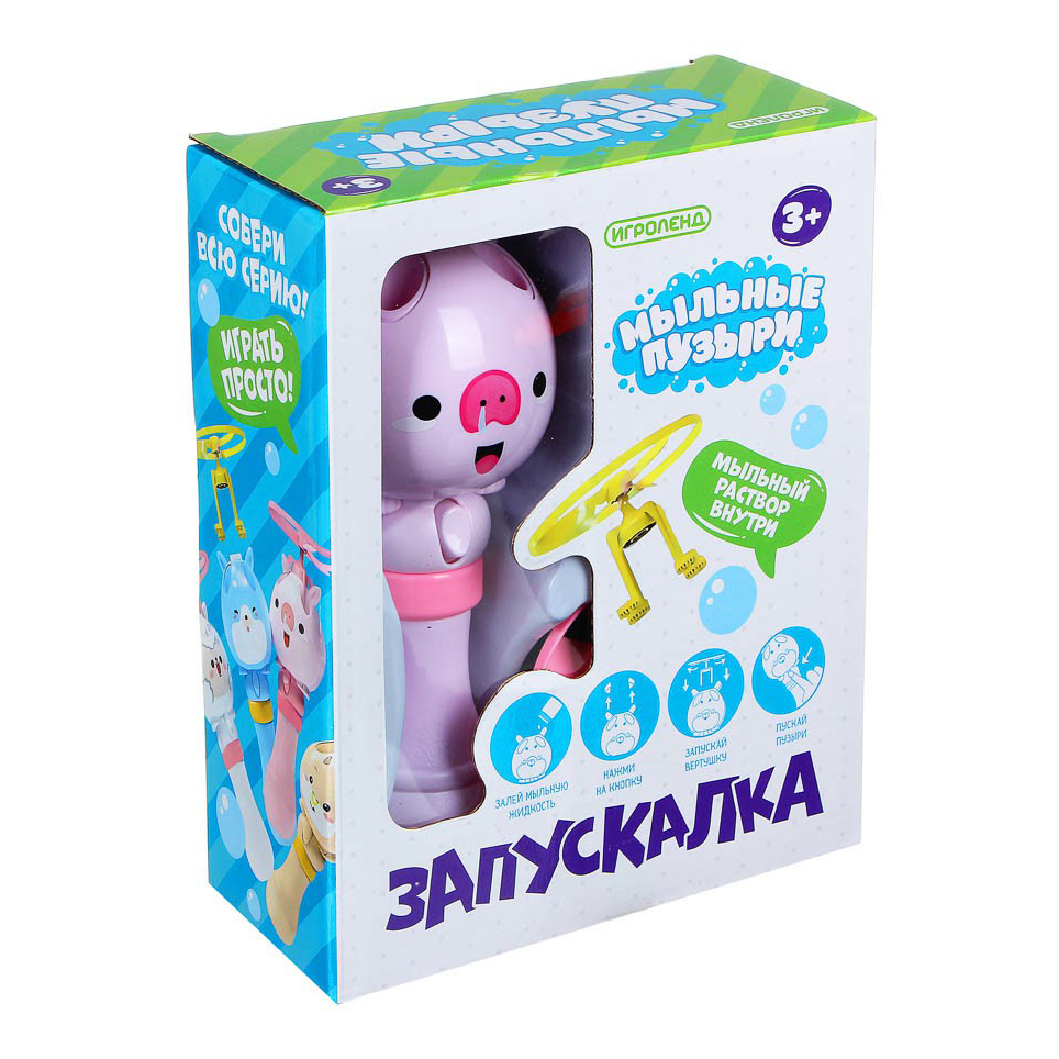 

Мыльные пузыри Игроленд, 25x17,5x8 см, в ассортименте