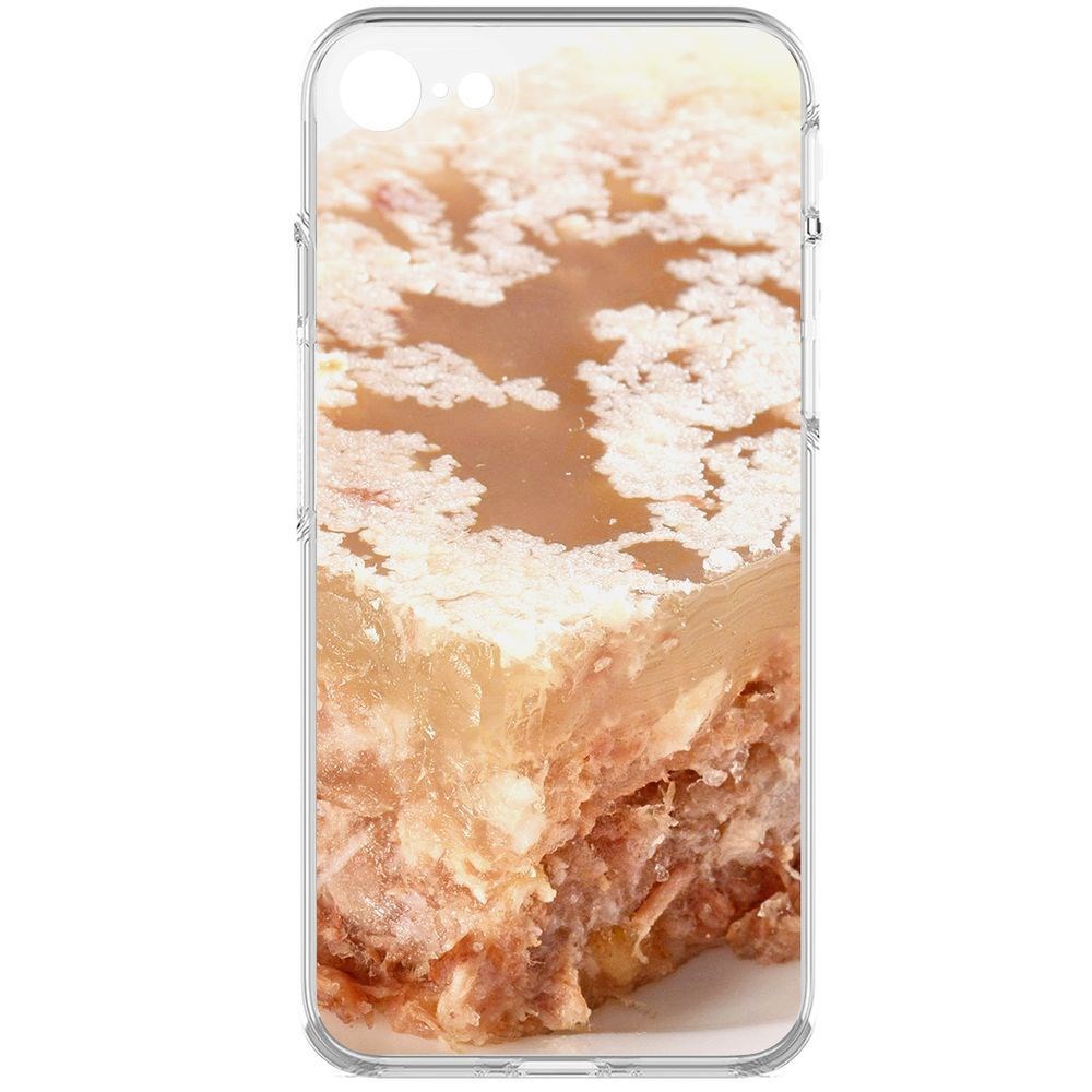 

Чехол-накладка Krutoff Clear Case Холодец для iPhone 7/8/SE 2020 с защитой камеры