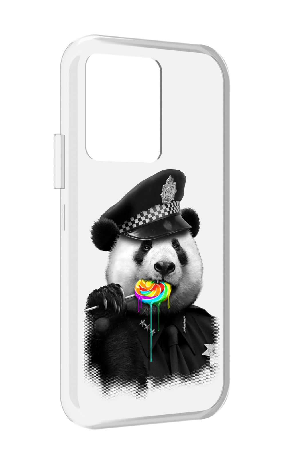 

Чехол MyPads Панда полиция для Vivo iQOO 10, Прозрачный, Tocco