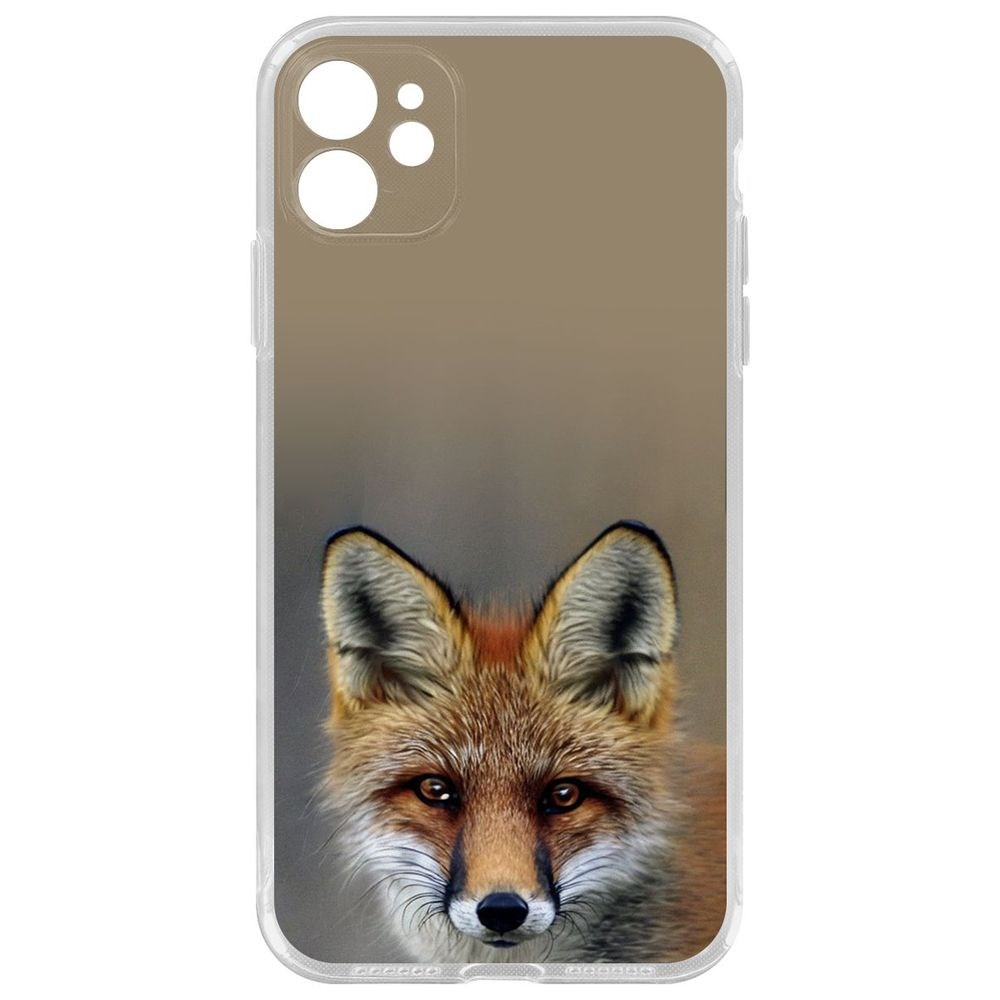 Чехол-накладка Krutoff Clear Case Нейролиса для iPhone 11 с защитой камеры