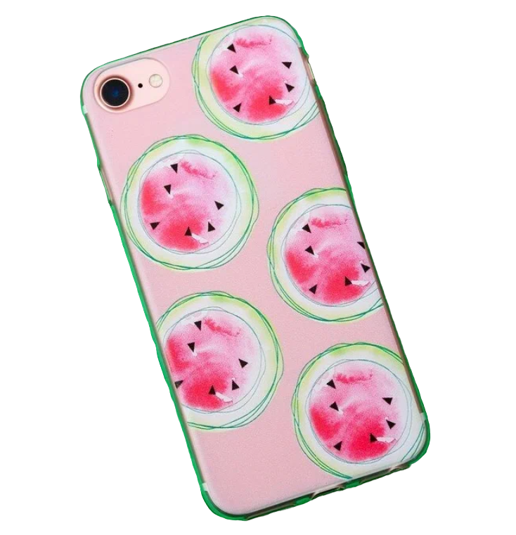 

Чехол для телефона iPhone 7 с рельефным нанесением Summer, 6.5 × 14 см