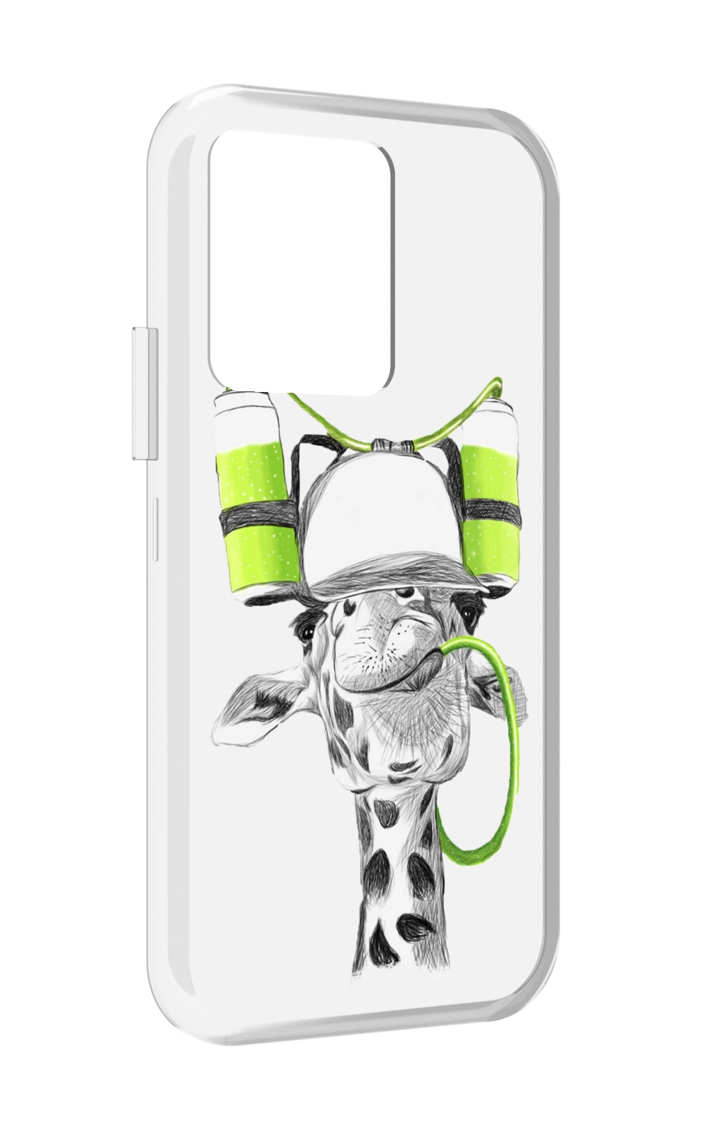 

Чехол MyPads Жираф для Vivo iQOO 10, Прозрачный, Tocco