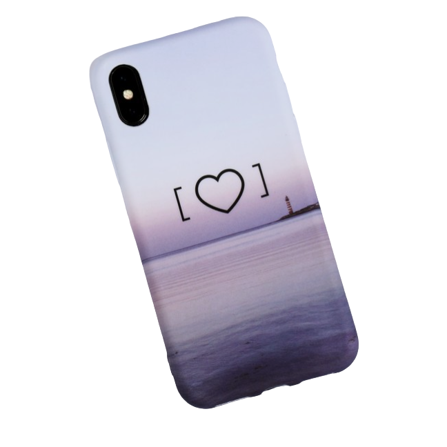 

Чехол для телефона iPhone X/XS «Любовь‒это маяк» soft touch, 14.5 × 7 см