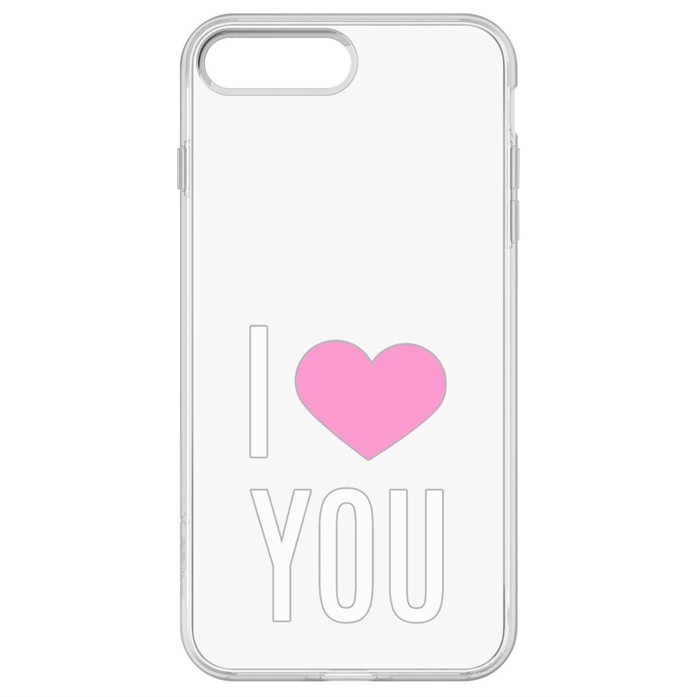 

Чехол-накладка Krutoff Clear Case Я люблю тебя для iPhone 7 Plus, Прозрачный
