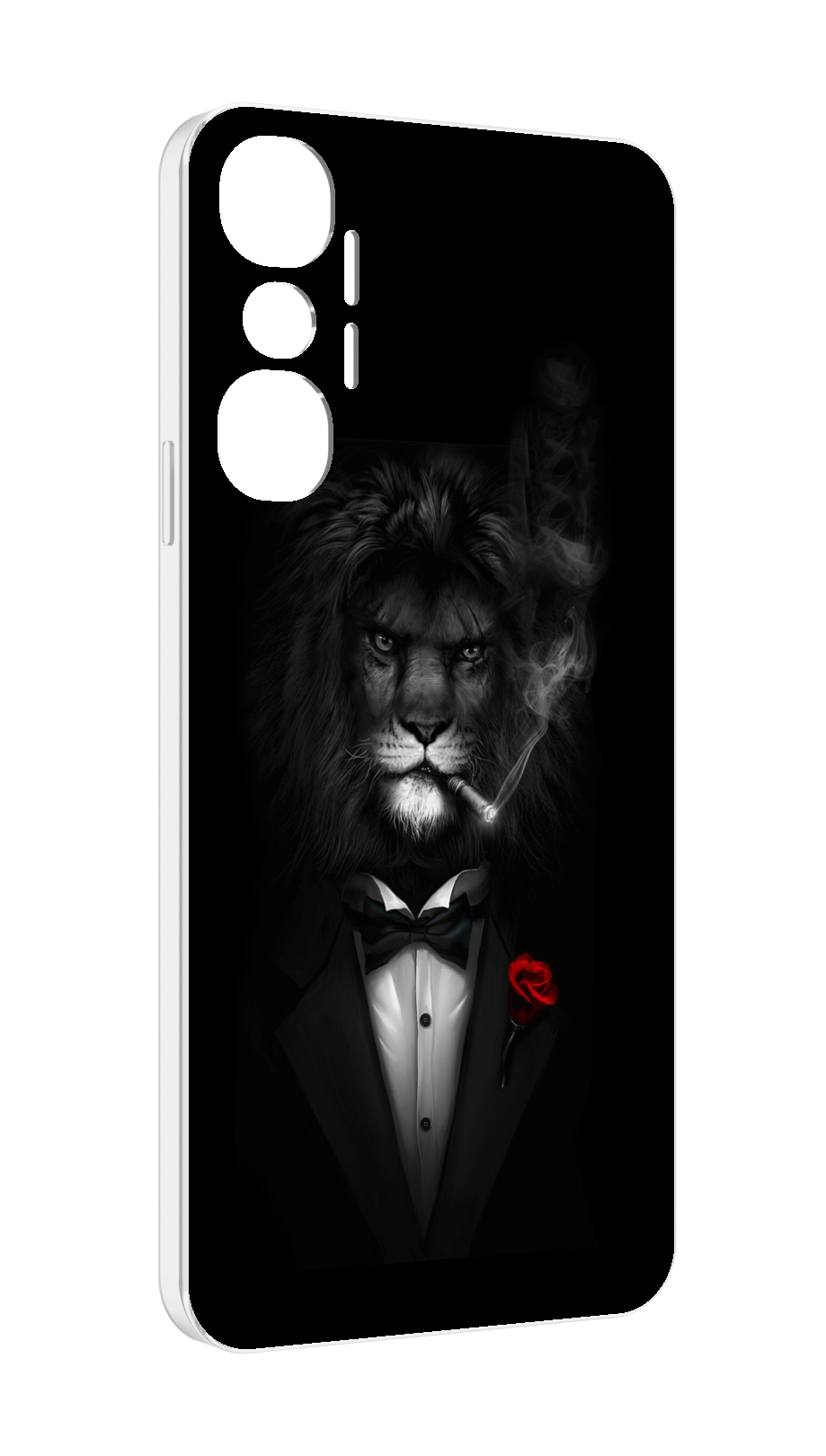 

Чехол MyPads лев-в-темноте-с-сигаретой мужской для Infinix Hot 20 4G, Прозрачный, Tocco