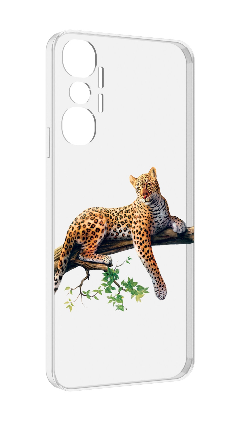 

Чехол MyPads леопард-на-дереве детский для Infinix Hot 20 4G, Прозрачный, Tocco