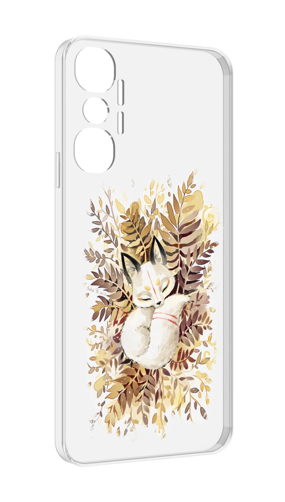 

Чехол MyPads лисенок в траве для Infinix Hot 20 4G, Прозрачный, Tocco