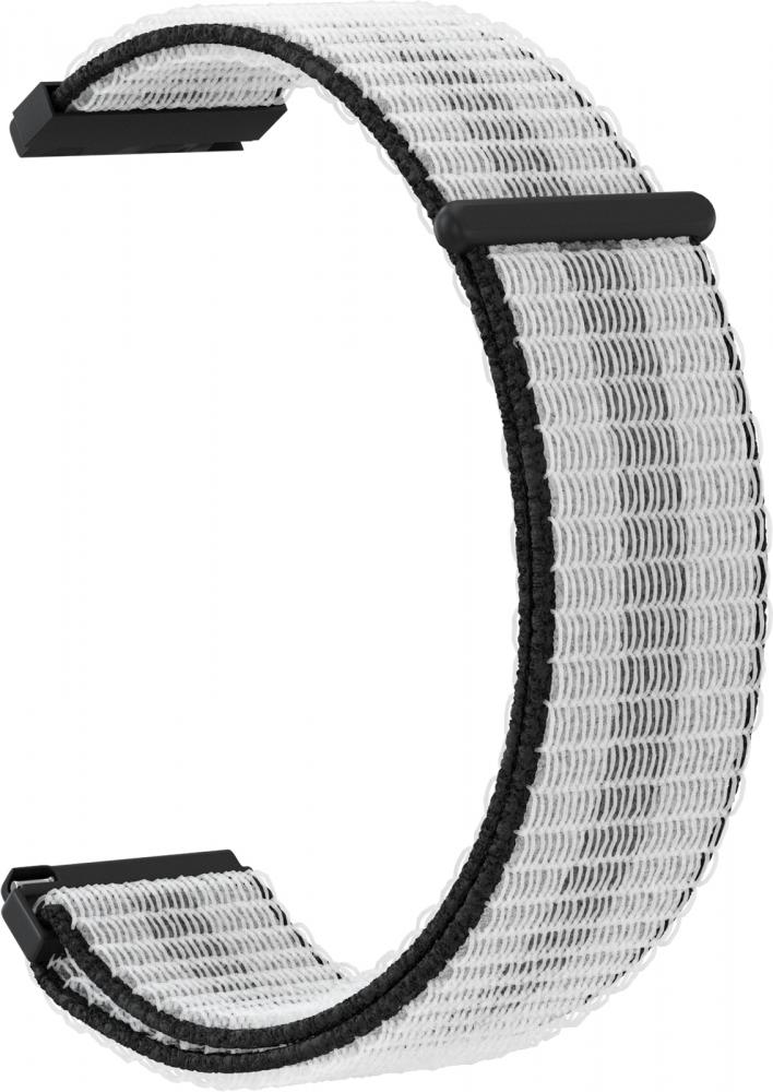 

Ремешок нейлоновый GSMIN Woven Nylon 20 для Garmin Venu (Черно-серый)