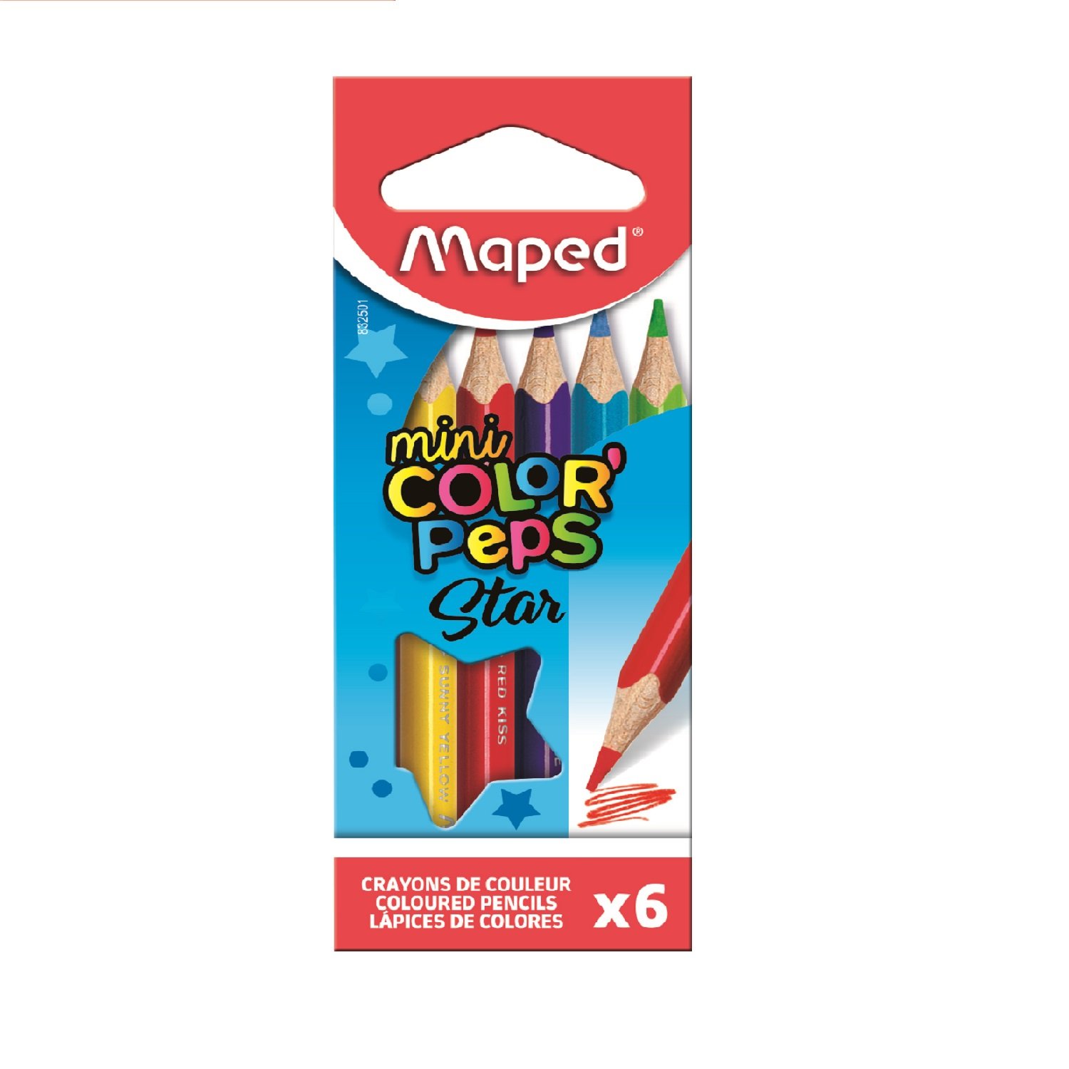 

Карандаши цветные Maped мини 6 цветов, Разноцветные
