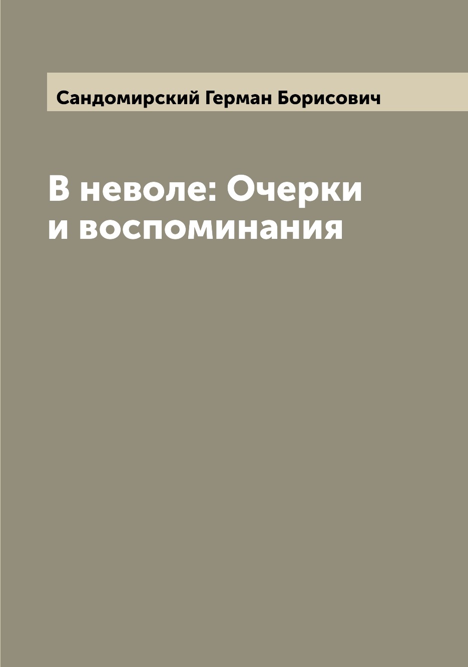 

В неволе: Очерки и воспоминания