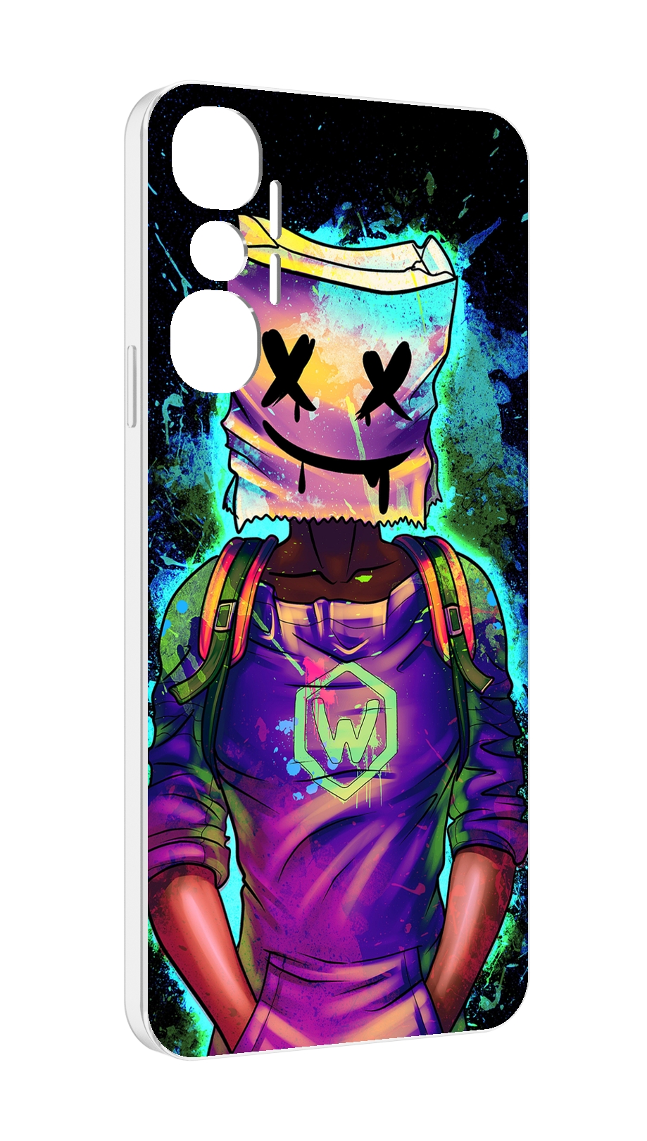 

Чехол MyPads маршмеллоу-глитч для Infinix Hot 20 4G, Прозрачный, Tocco