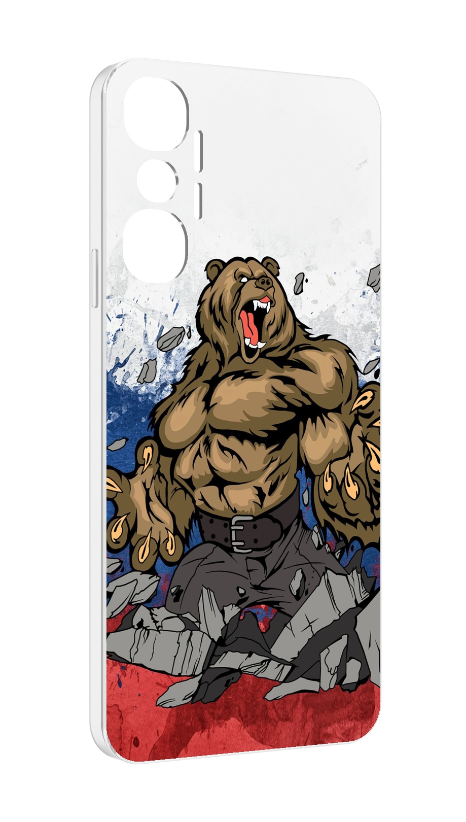 

Чехол MyPads медведь защитник родины для Infinix Hot 20 4G, Прозрачный, Tocco