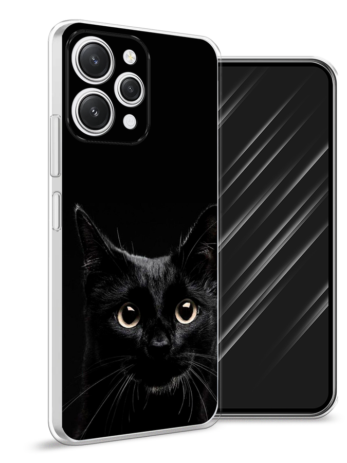 

Чехол Awog на Xiaomi Redmi 12 "Добрый кот", Черный, 319250-1