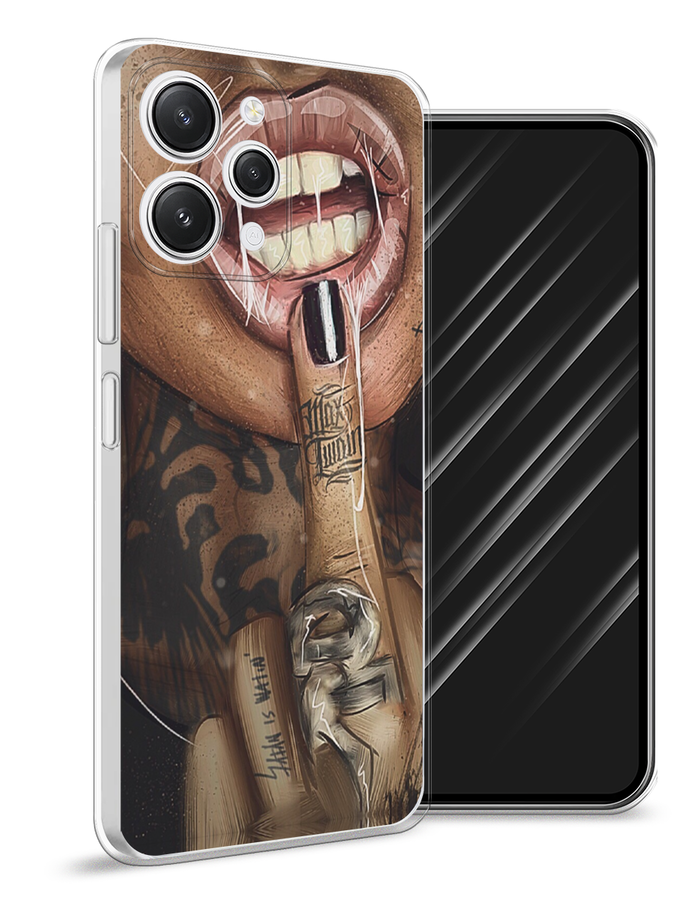 

Чехол Awog на Xiaomi Redmi 12 "Девушка с татуировками", Бежевый;розовый;черный, 319250-9