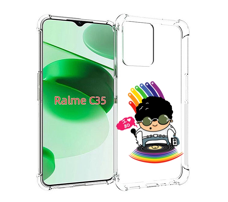 

Чехол MyPads Я люблю 80-е для Realme C35 / Narzo 50A Prime, Прозрачный, Tocco