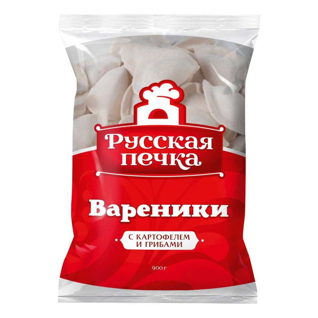 Вареники Русская печка с картофелем и грибами 900 г