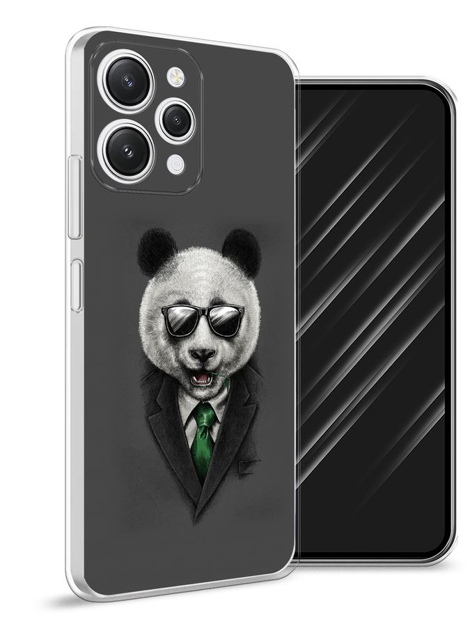 

Чехол Awog на Xiaomi Redmi 12 "Деловая панда", Серый;зеленый, 319250-10