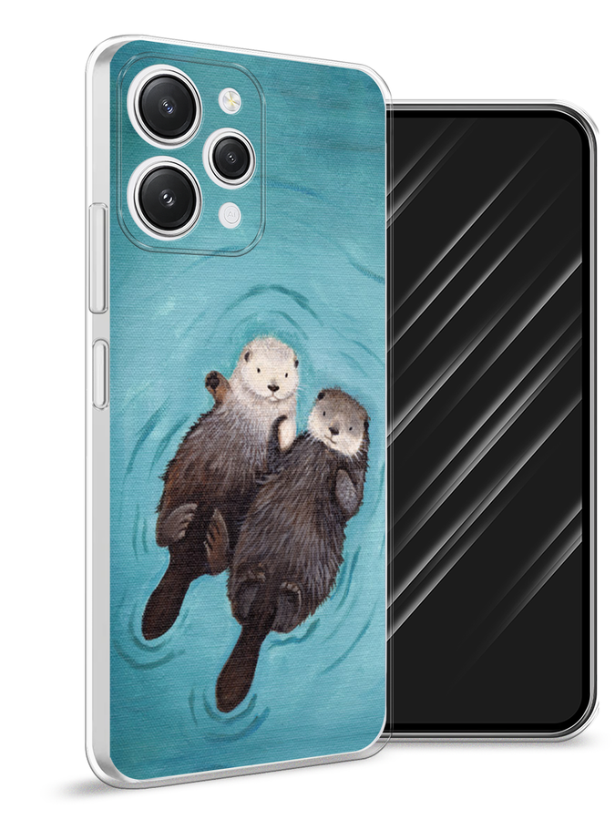 

Чехол Awog на Xiaomi Redmi 12 "Парочка бобров", Голубой, 319250-10