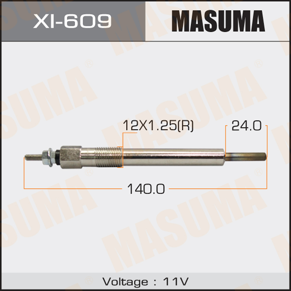 фото Свеча накала masuma isuzu (4ja1, 41b1)