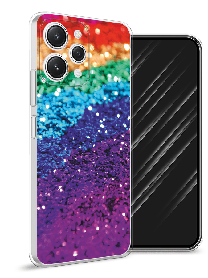 

Чехол Awog на Xiaomi Redmi 12 "Блестящая радуга рисунок", Разноцветный, 319250-3