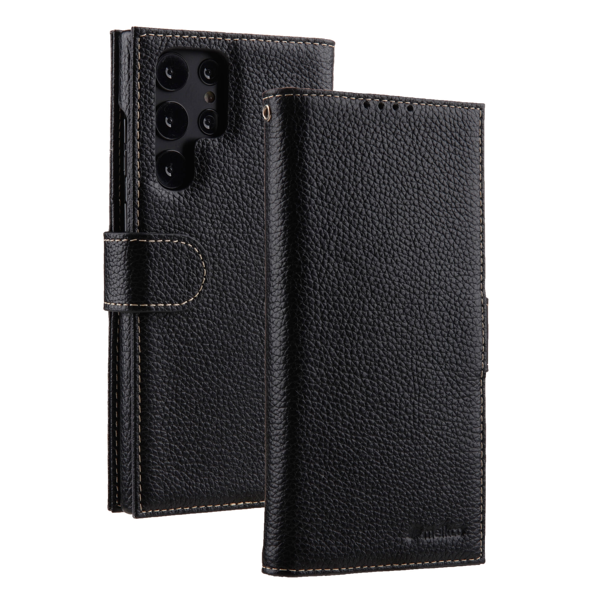 Кожаный чехол книжка Melkco Wallet Book Type для Samsung Galaxy S23 Ultra