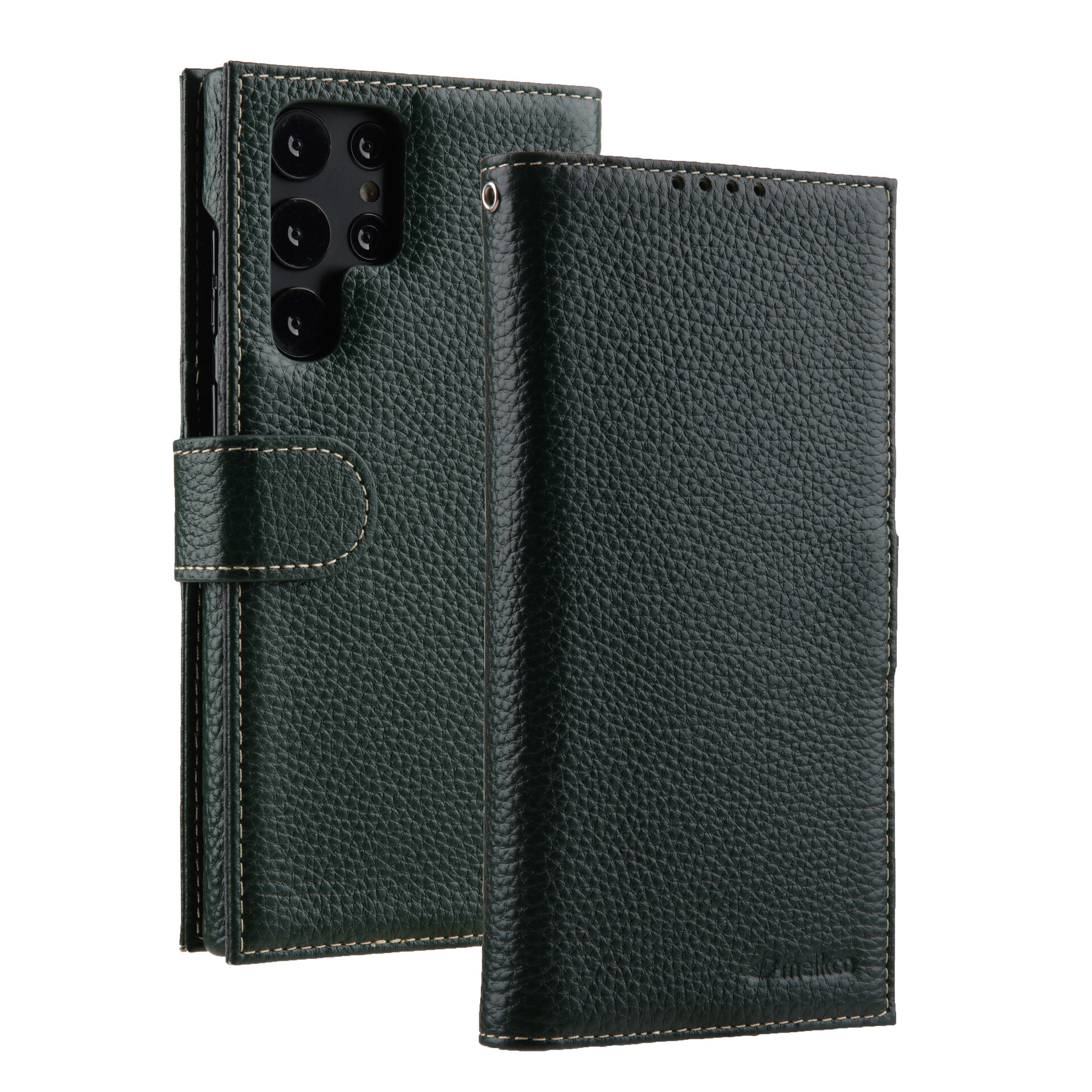 

Кожаный чехол книжка Melkco Wallet Book Type для Samsung Galaxy S23 Ultra, Зеленый, Wallet Book Type для Samsung Galaxy S23 Ultra