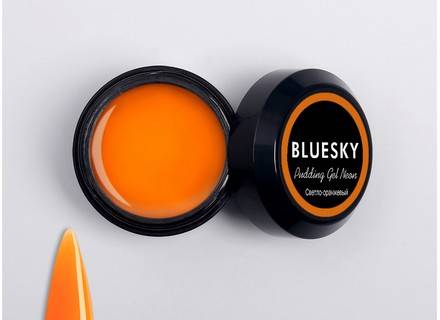 фото Гель bluesky pudding gel neon светло-оранжевый