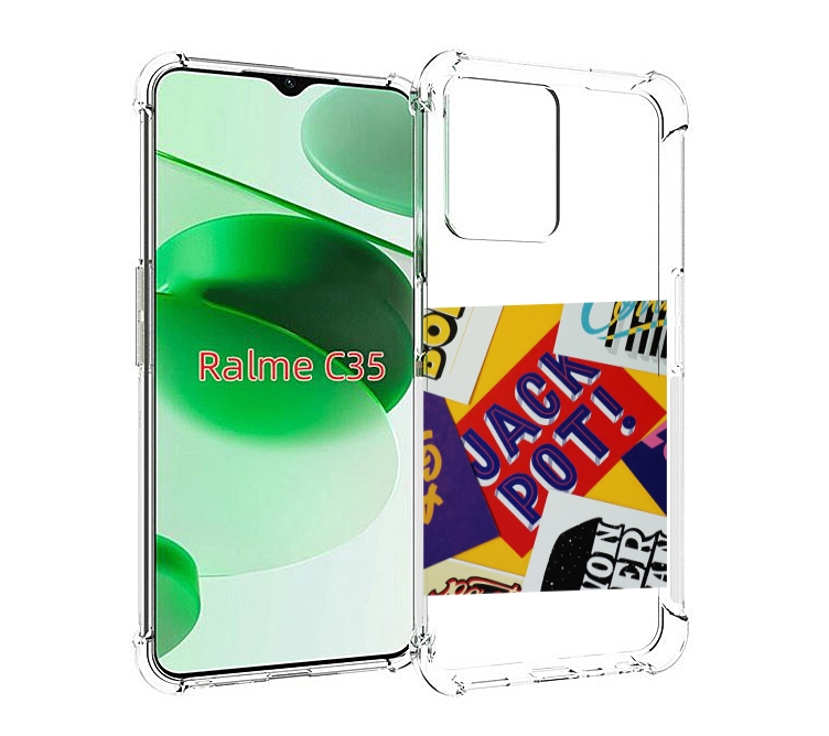 

Чехол MyPads джекпот для Realme C35 / Narzo 50A Prime, Прозрачный, Tocco