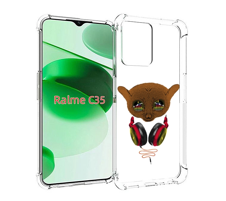 

Чехол MyPads диджей для Realme C35 / Narzo 50A Prime, Прозрачный, Tocco