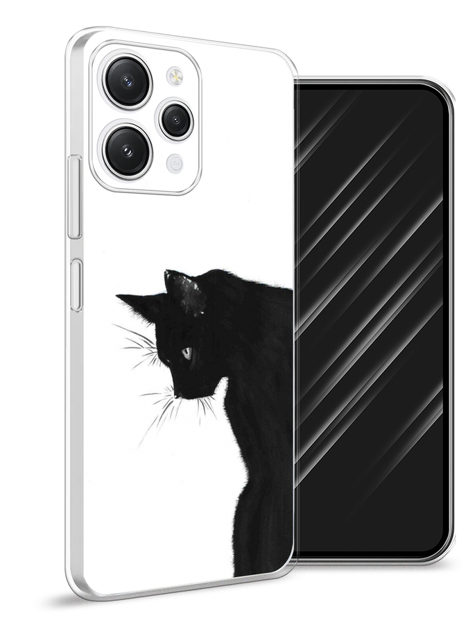 

Чехол Awog на Xiaomi Redmi 12 "Black cat", Черный;белый, 319250-1