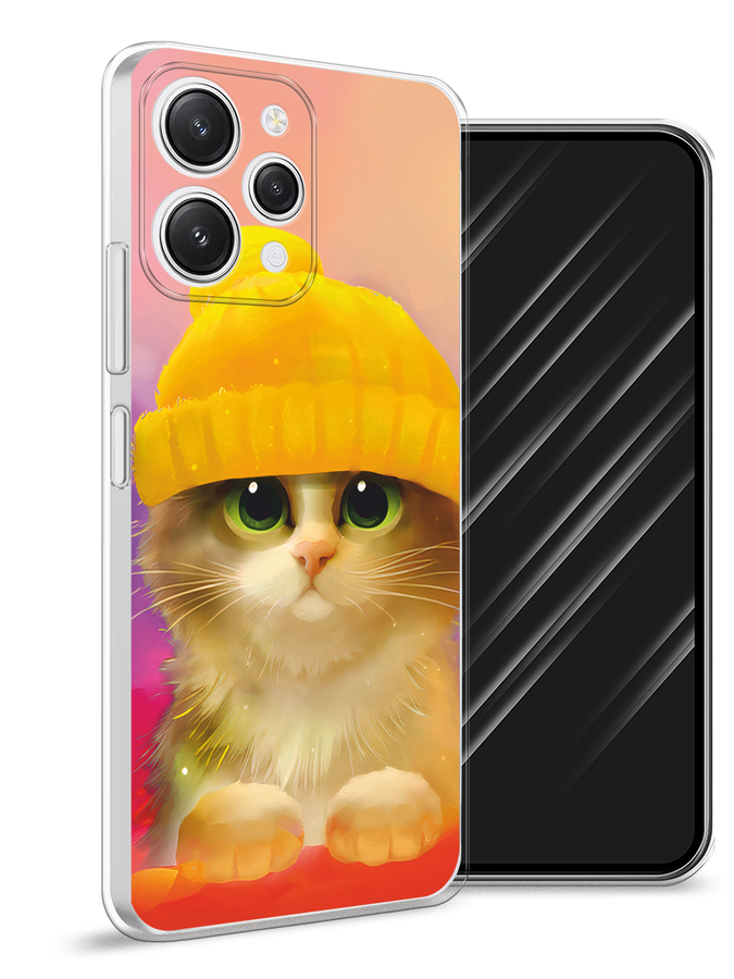 

Чехол Awog на Xiaomi Redmi 12 "Котенок в желтой шапке", Желтый, 319250-2