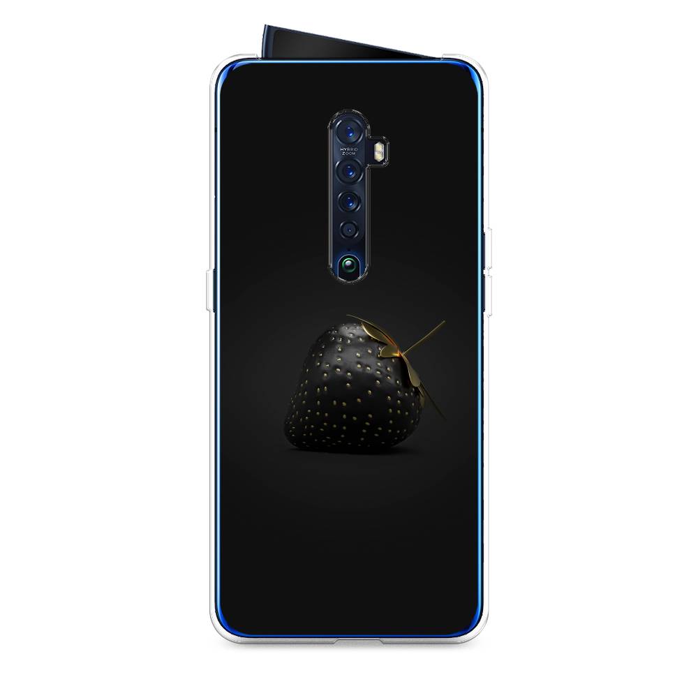

Чехол Awog на Oppo Reno 2 "Черная клубника", Разноцветный, 253550-10