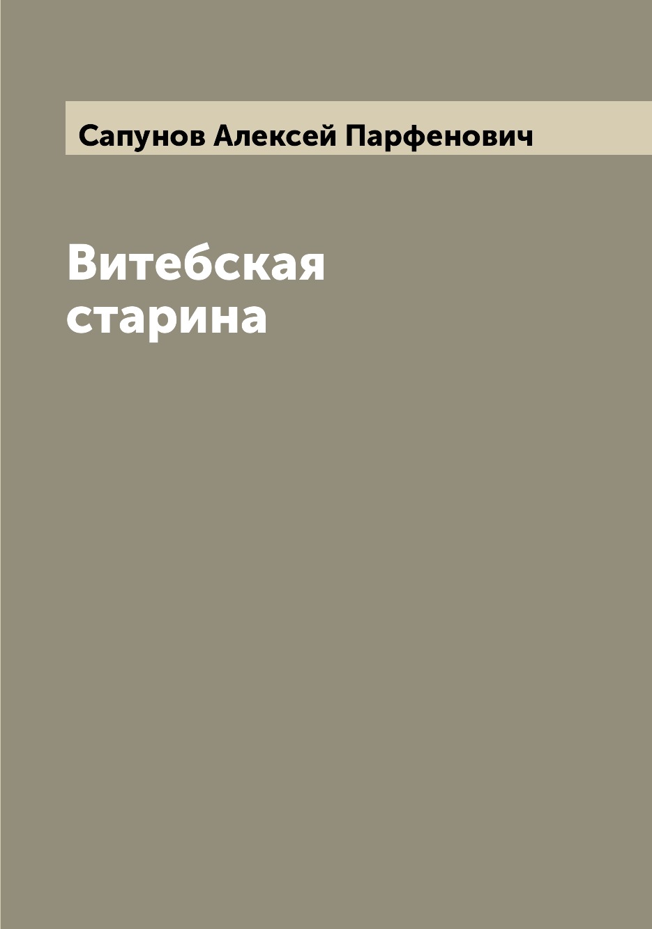

Книга Витебская старина