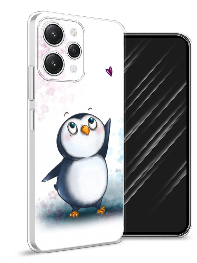 

Чехол Awog на Xiaomi Redmi 12 "Пингвин и сердечко", Белый, 319250-1