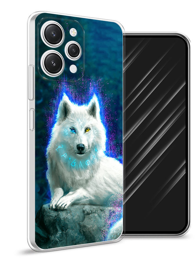 

Чехол Awog на Xiaomi Redmi 12 "Белоснежный волк", Белый;зеленый;фиолетовый, 319250-2
