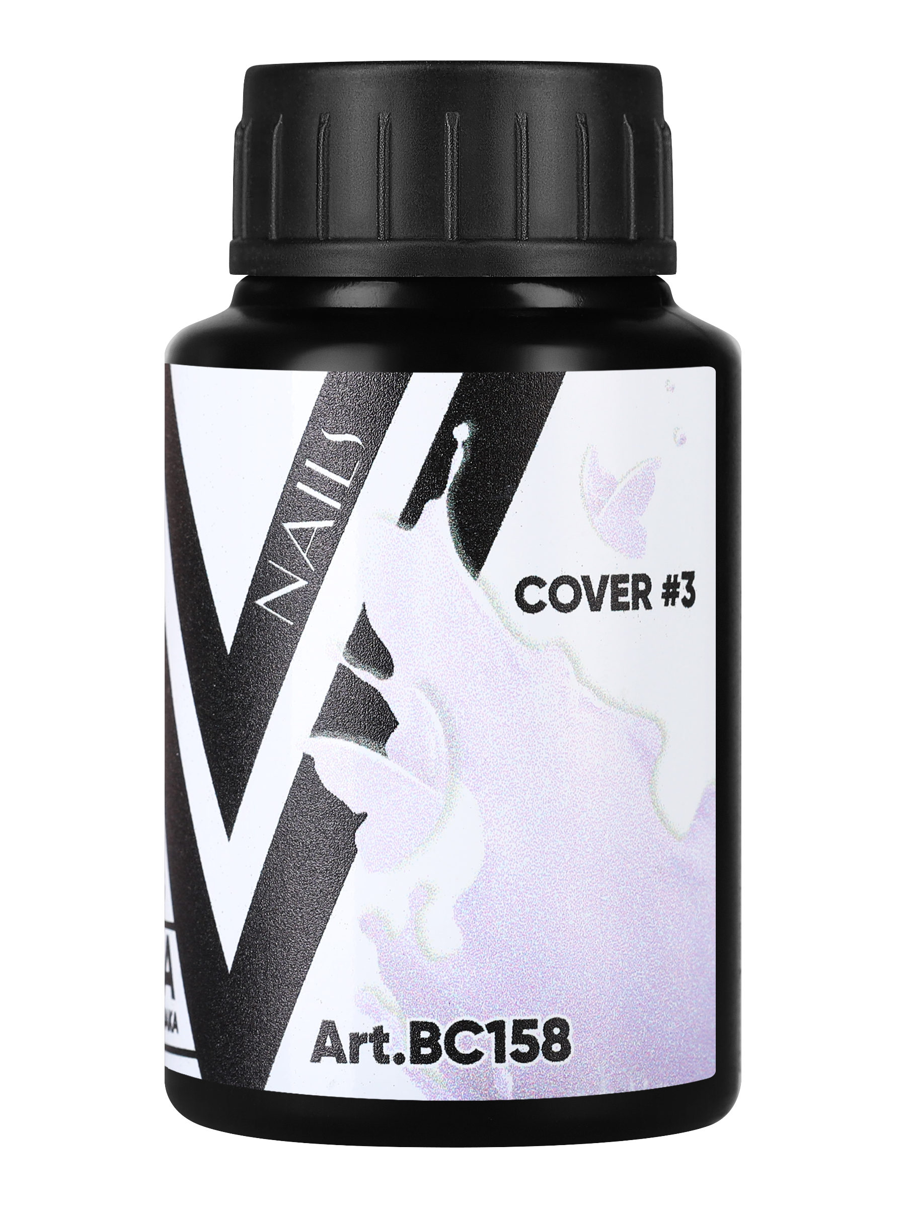 База Vogue Nails Strong Cover камуфлирующая светло-сиреневая полупрозрачная 30 мл