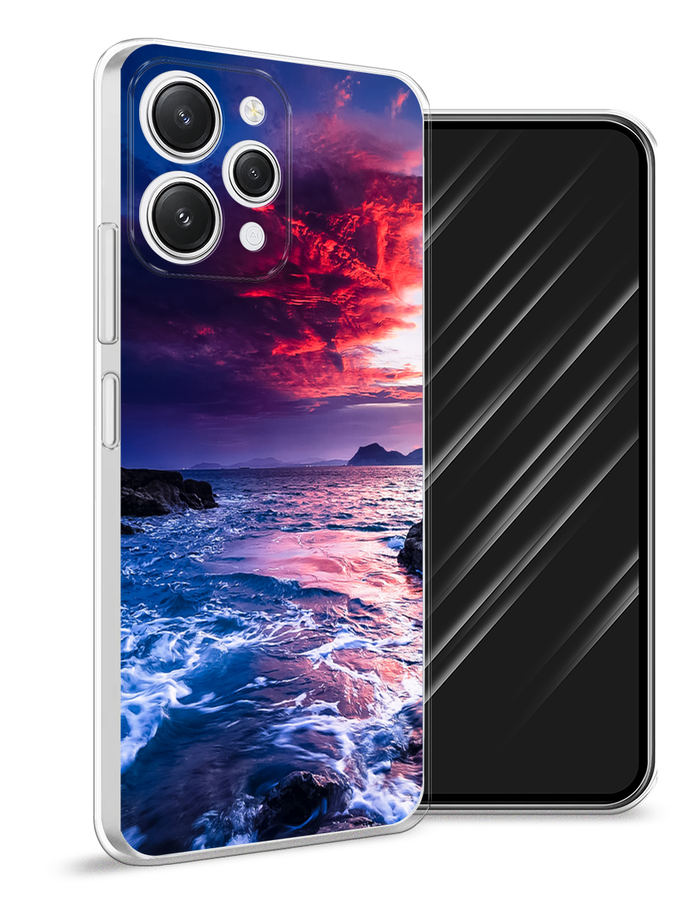 

Чехол Awog на Xiaomi Redmi 12 "Волны 1", Розовый;синий, 319250-4