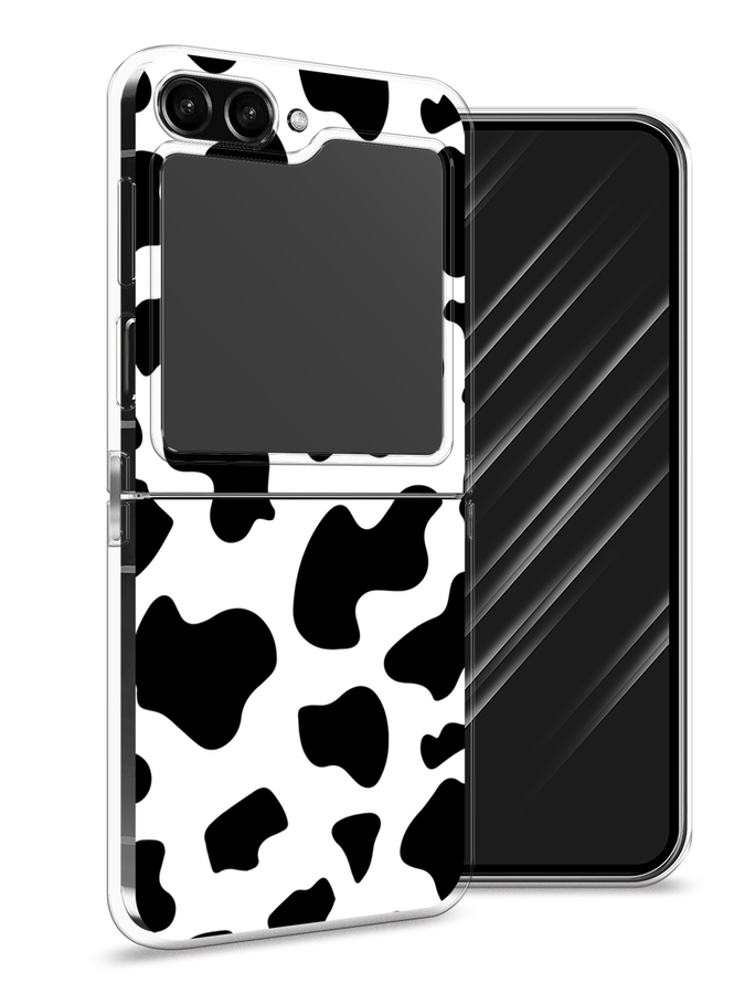 

Чехол Awog на Samsung Galaxy Z Flip 5 "Пятна коровы", Белый;черный, 2108350-1