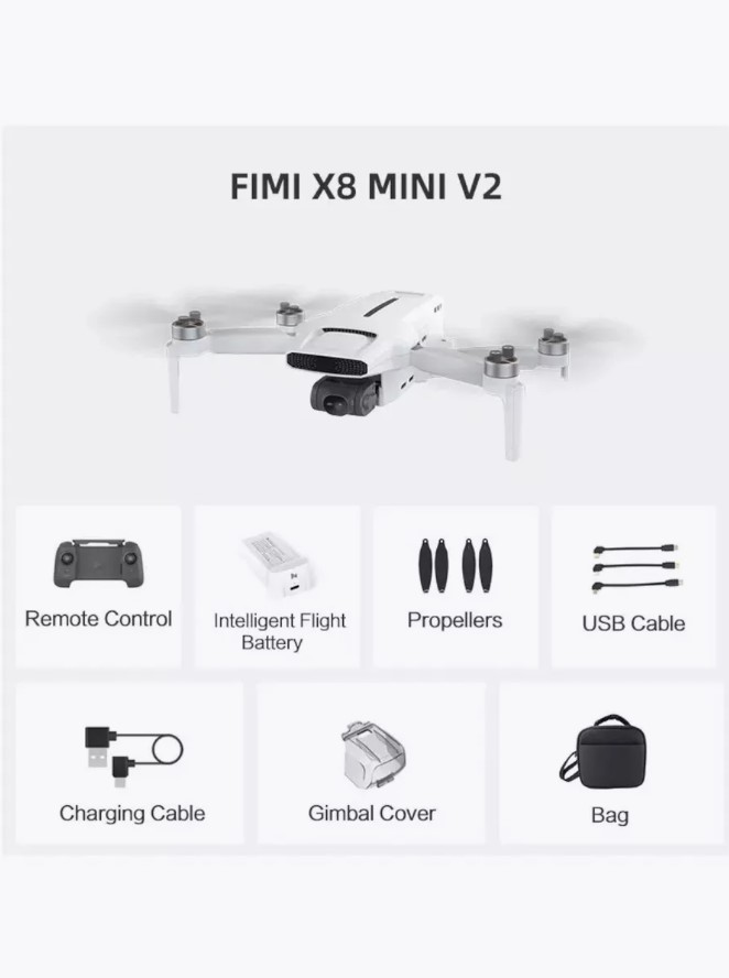 

Квадрокоптер Fimi X8 Mini V2 White, Белый, X8 Mini V2