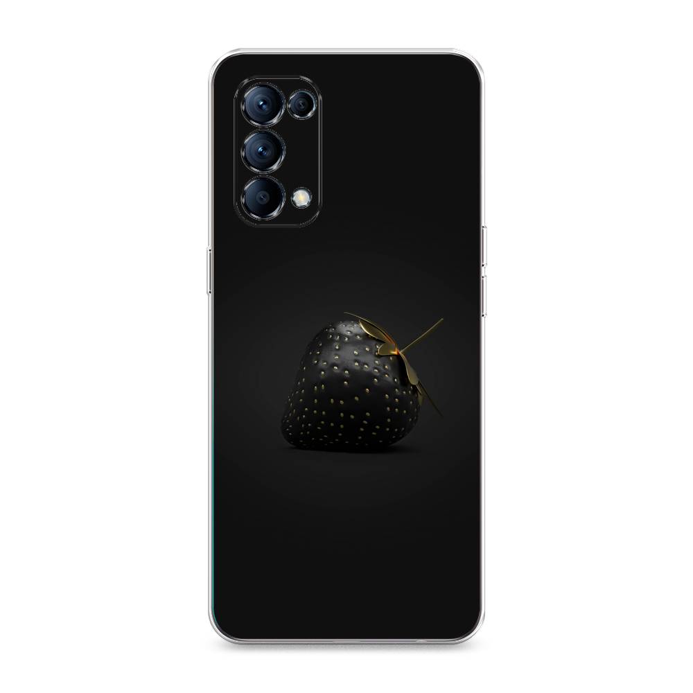 

Чехол Awog на Oppo Reno 5 "Черная клубника", Разноцветный, 255250-10