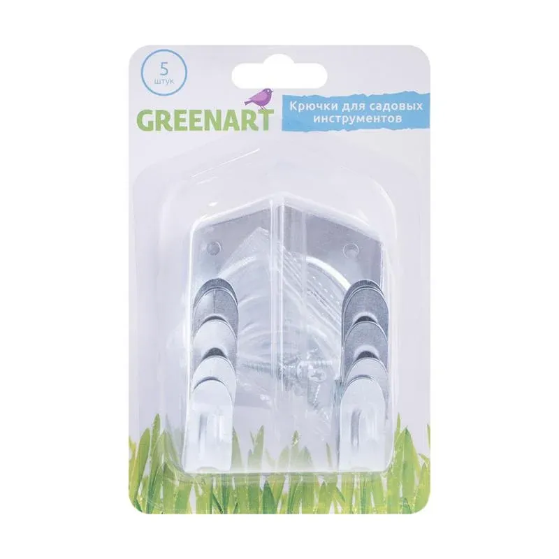 

Крючки для инструментов Greenart 5 шт, Серебристый
