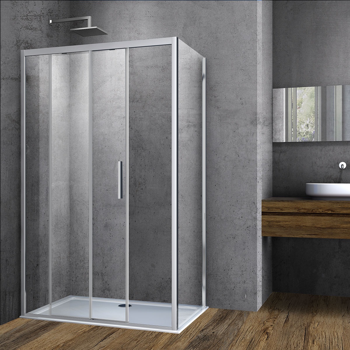 

Душевой уголок Vincea Soft VSR-3SO 120x90 CL