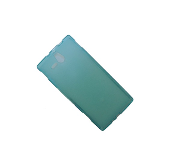 

Чехол для Sony ST25 (Xperia U) силиконовый матовый <голубой>