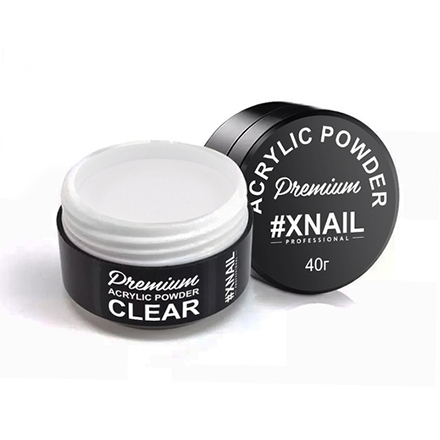 фото Акриловая пудра xnail premium прозрачная 40 г