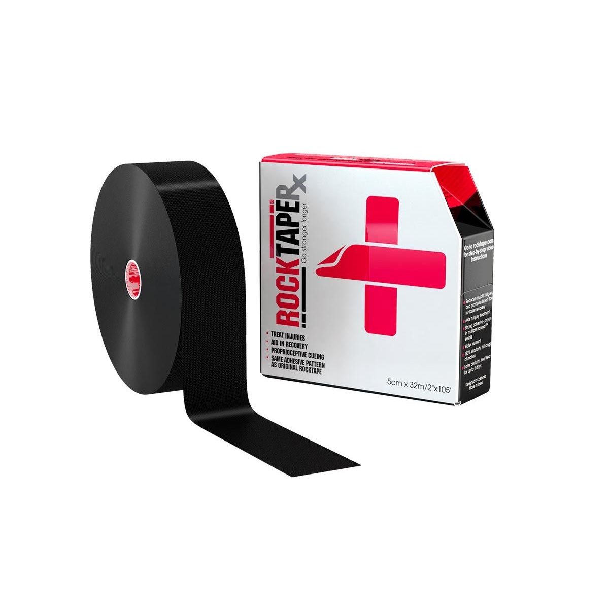 

Кинезиотейп Rock Tape Rх Bulk черный 320 см, Rх Bulk