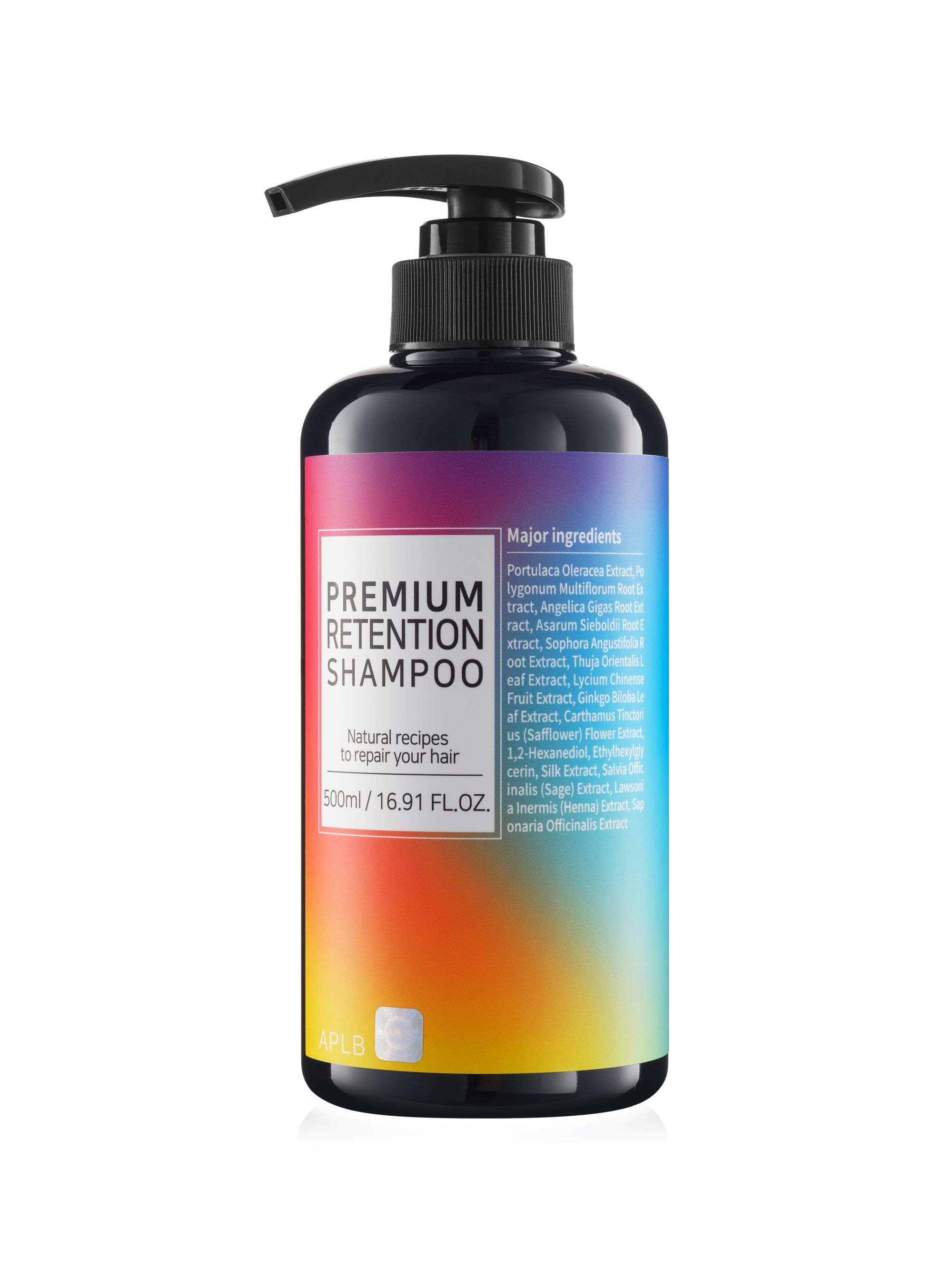 фото Шампунь aplb, восстанавливающий c хной и гингко билоба, premium retention shampoo