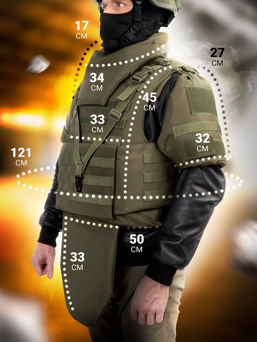 

Бронежилет тактический с бронеплитами БР5, Стратегический запас, + подсумок, олива, Зеленый